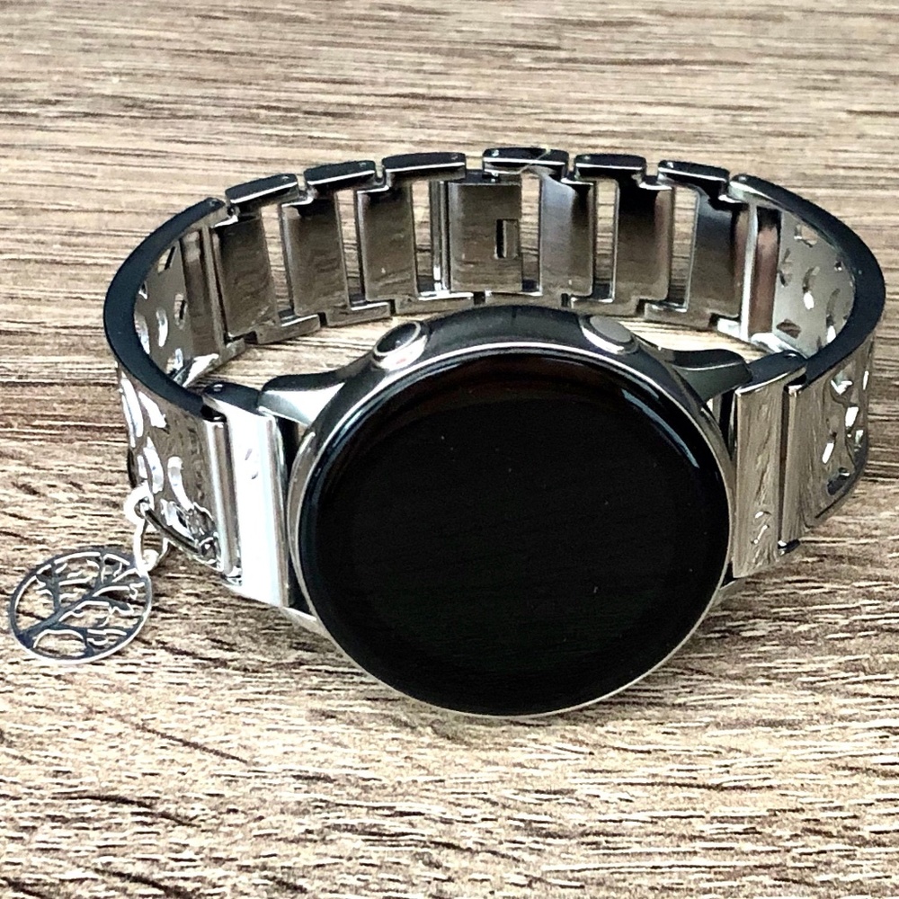 Silver Galaxy Watch 42mm Metal Charm Bangle Band